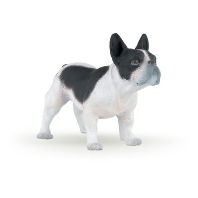 PAPO Dog and Cat Companions Figurine bouledogue français noir et blanc, 3 ans ou plus, noir/blanc (54006)