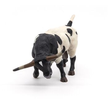 PAPO Farmyard Friends Texan Bull Toy Figure, 3 ans ou plus, Noir/Blanc (54007) 4