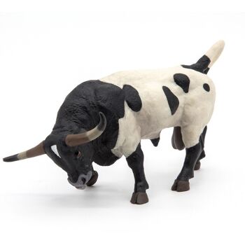 PAPO Farmyard Friends Texan Bull Toy Figure, 3 ans ou plus, Noir/Blanc (54007) 5