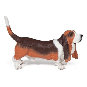 PAPO Dog and Cat Companions Basset Hound Toy Figure, 3 ans ou plus, Multicolore (54012)