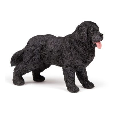 PAPO Dog and Cat Companions Newfoundland Figura de juguete, 3 años o más, negro (54018)