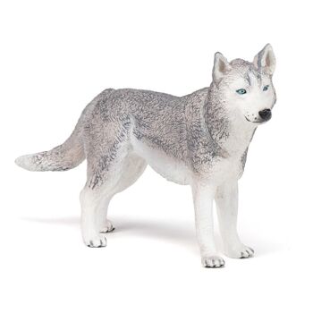 PAPO Dog and Cat Companions Siberian Husky Toy Figure, Three Years or Above, Gris/Blanc (54035) 3
