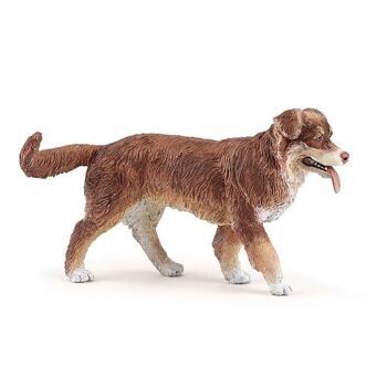 PAPO Dog and Cat Companions Australian Shepherd Toy Figure, 3 ans ou plus, Marron (54038)