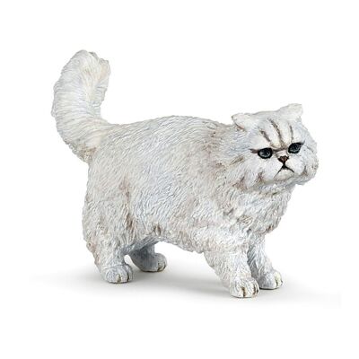 PAPO Dog and Cat Companions Figura de juguete de gato persa, 3 años o más, blanco (54042)