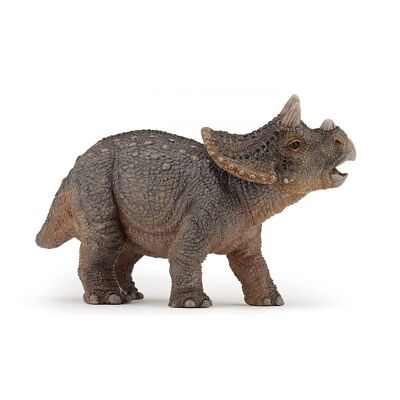 PAPO Dinosaures Jeune Triceratops Figurine, 3 ans ou plus, Marron (55036)