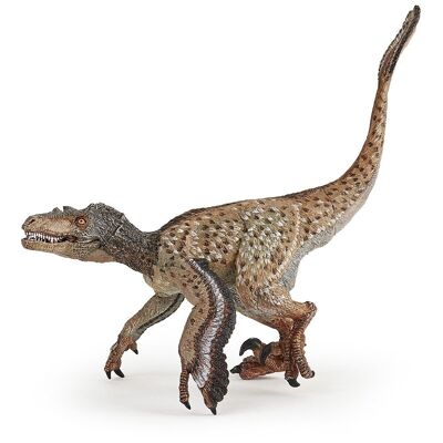 PAPO Dinosaures Vélociraptor à Plumes Jouet, 3 Ans ou Plus, Multicolore (55086)