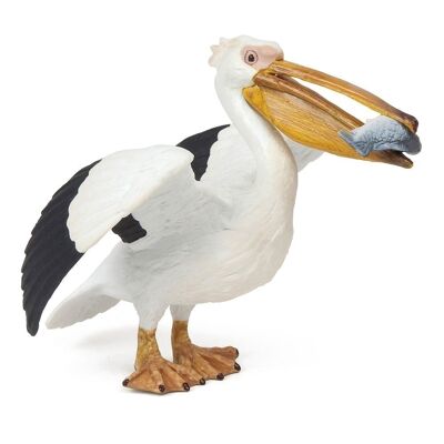 PAPO Marine Life Pelican Spielfigur, ab 3 Jahren, Schwarz/Weiß (56009)