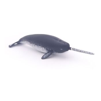 PAPO Marine Life Narwhal Toy Figure, trois ans ou plus, gris (56016) 2