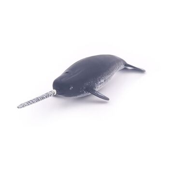 PAPO Marine Life Narwhal Toy Figure, trois ans ou plus, gris (56016) 3