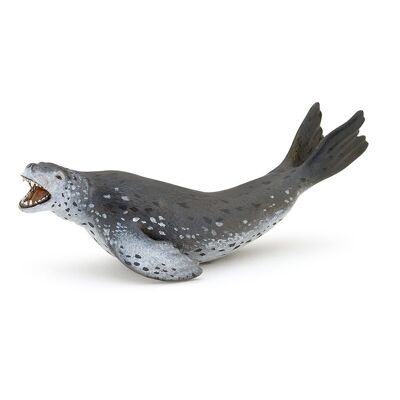PAPO Marine Life Leopard Seal Toy Figure, 3 ans ou plus, gris (56042)