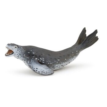 PAPO Marine Life Leopard Seal Toy Figure, 3 ans ou plus, gris (56042) 1