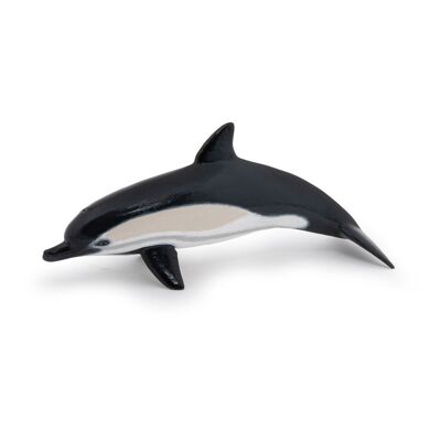 PAPO Marine Life Gemeiner Delphin Spielfigur, ab 3 Jahren, Schwarz/Weiß (56055)
