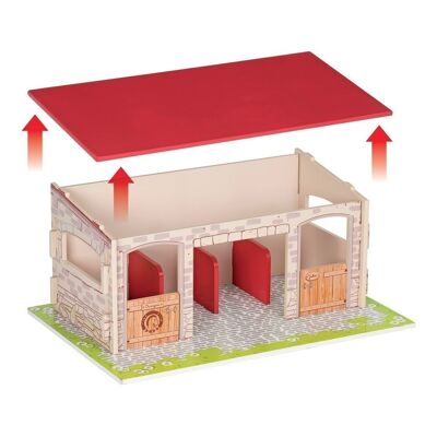 PAPO Horses and Ponies Horse Boxes Toy Playset, 3 años o más, multicolor (60104)