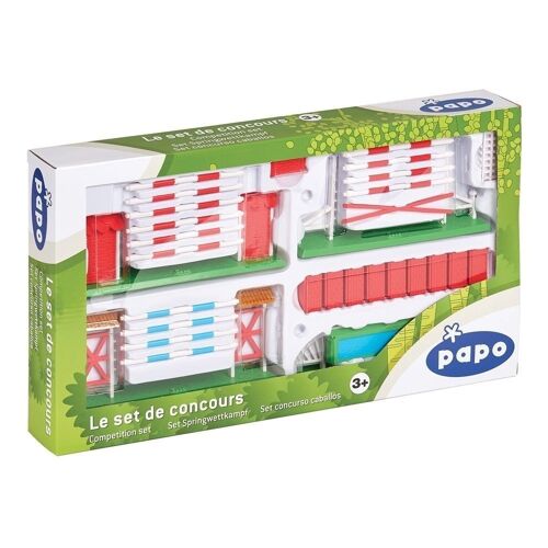 PAPO Horses and Ponies Competition Set Toy Playset, 3 Years or Above, Multi-colour (60108)