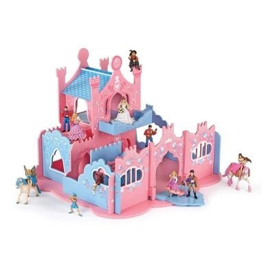 PAPO The Enchanted World Castle in the Clouds Toy Playset, 3 anni o più, rosa/blu (60150)