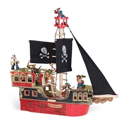 PAPO Pirates and Corsairs Pirate Ship Toy Playset, 3 ans ou plus, Multicolore (60250)