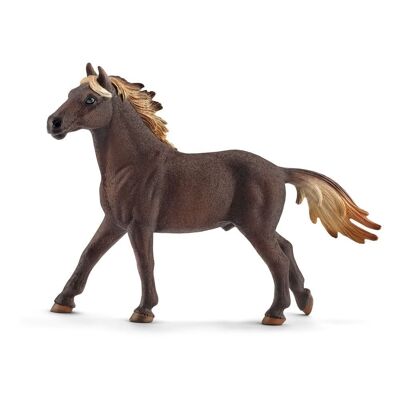 SCHLEICH Farm World Mustang Stallion Figura de juguete, marrón, de 3 a 8 años (13805)