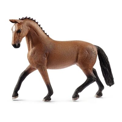 SCHLEICH Horse Club Hanovrien Jument Figurine, 5 à 12 Ans, Marron/Noir (13817)
