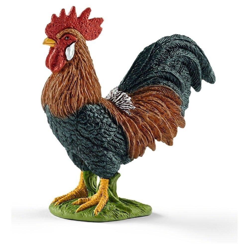 SCHLEICH Farm World Gallo Figura Giocattolo, Multicolore, da 3 a 8 Anni (13825)