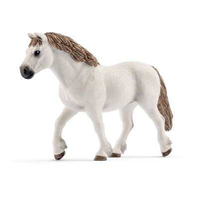 SCHLEICH Farm World Welsh Pony Mare Figura de juguete, blanco, de 3 a 8 años (13872)