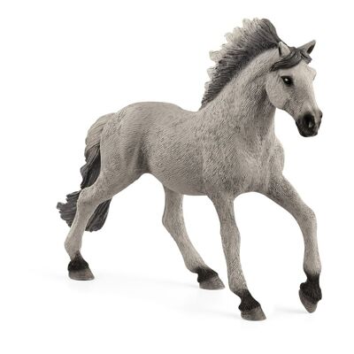 SCHLEICH Farm World Sorraia Mustang Stallion Figura de juguete, 3 a 8 años, gris (13915)