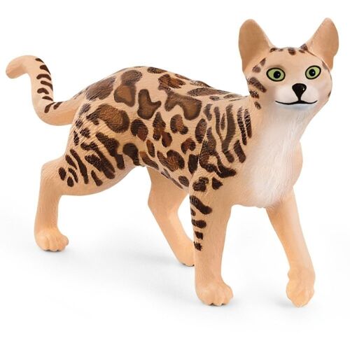 SCHLEICH Farm World Bengal Cat Toy Figure, 3 to 8 Years, Multi-colour (13918)