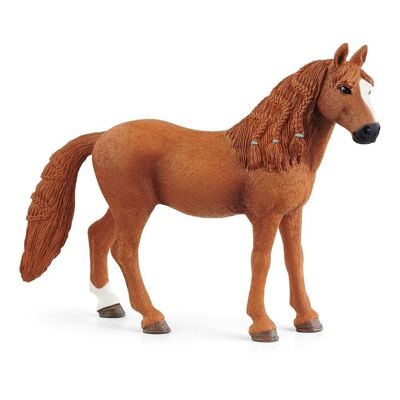 SCHLEICH Horse Club Deutsches Reitpony Stute Spielfigur, 5 bis 12 Jahre, Braun/Weiß (13925)