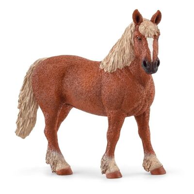 SCHLEICH Farm World Cavallo da tiro belga giocattolo, da 3 a 8 anni, marrone (13941)