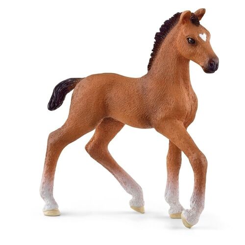 SCHLEICH Horse Club Oldenburger Foal Toy Figure, 5 to 12 Years, Tan (13947)