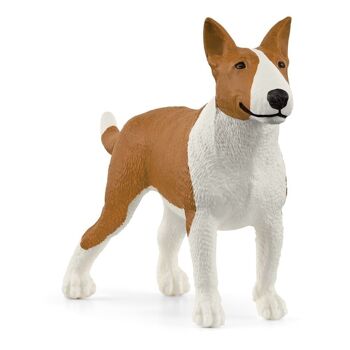 SCHLEICH Farm World Figurine Bull Terrier, 3 à 8 ans, Marron clair/Blanc (13966)