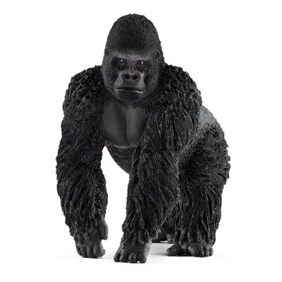 SCHLEICH Wild Life - Figura de juguete de gorila macho (14770)