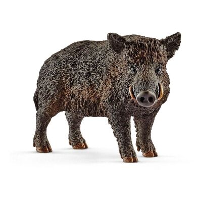 SCHLEICH Wild Life Wild Boar Toy Figure, 3 to 8 Years (14783)