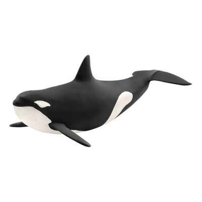 SCHLEICH Wild Life Killer Whale Figura Giocattolo, Nero/Bianco, da 3 a 8 Anni (14807)