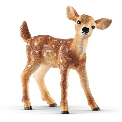 Schleich Wild Life Figura de juguete de cervatillo de cola blanca (14820)