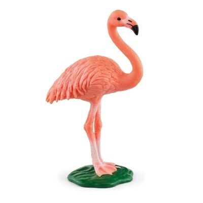 SCHLEICH Wild Life Flamingo Figura de Juguete, 3 a 8 años, Rosa (14849)
