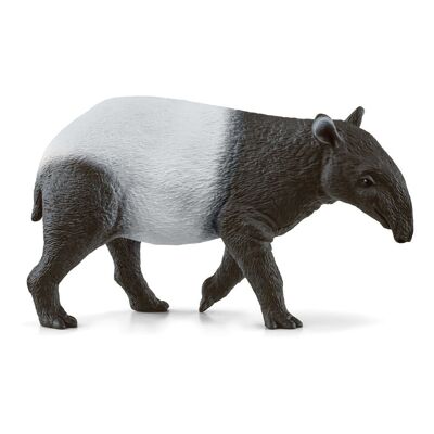 SCHLEICH Wild Life Tapir Spielfigur, 3 bis 8 Jahre, Braun/Weiß (14850)
