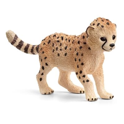 SCHLEICH Wild Life Cheetah Baby Toy Figure, 3 a 8 años, Tan/Black (14866)