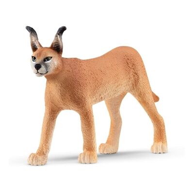 SCHLEICH Wild Life Caracal Female Toy Figure, 3 to 8 Years, Tan (14867)