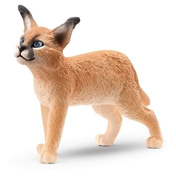 SCHLEICH Wild Life Caracal Baby Toy Figure, 3 à 8 ans, beige (14868)