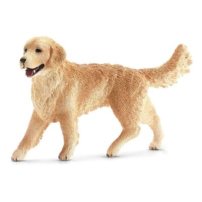 SCHLEICH Farm World - Figura de juguete para perro Golden Retriever hembra, de 3 a 8 años (16395)