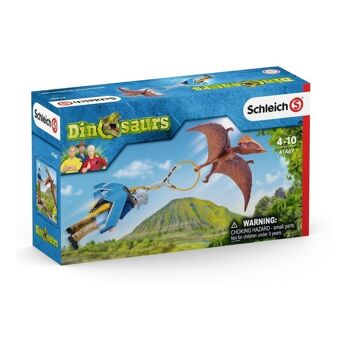 SCHLEICH Dinosaur Jetpack Chase Toy Figure Set, Unisexe, 4 à 10 Ans, Multicolore (41467) 5