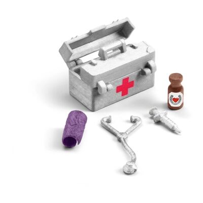 SCHLEICH Horse Club Stable Medical Kit Toy Figure Accessori, da 5 a 12 anni, multicolore (42364)
