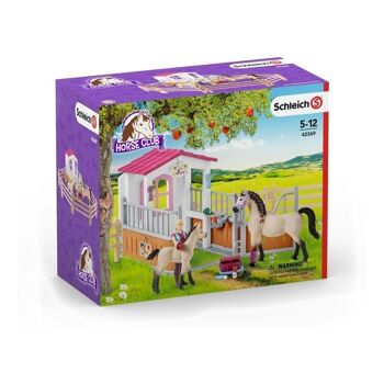 SCHLEICH Horse Club Box pour chevaux avec chevaux arabes et jouet de marié, 5 à 12 ans, multicolore (42369) 3