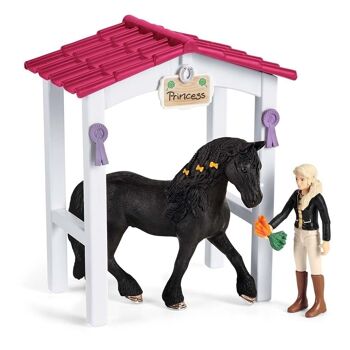 SCHLEICH Horse Club Horse Box avec Horse Club Tori & Princess Toy Playset, Mixte, 5 à 12 Ans, Multicolore (42437) 3