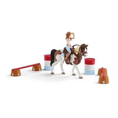 SCHLEICH Horse Club Hannah's Western Riding Set Toy Playset, 5 a 12 años, Multicolor (42441)
