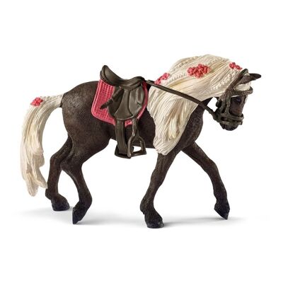 Schleich Horse Club Rocky Mountain Horse Mare Horse Show Figura de juguete, negro, de 5 a 12 años (42469)