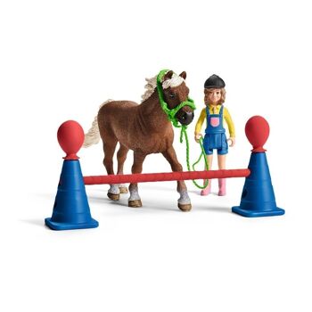 SCHLEICH Farm World Pony Agility Training Toy Playset, 3 à 8 ans, Multicolore (42481) 2