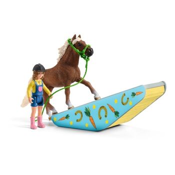 SCHLEICH Farm World Pony Agility Training Toy Playset, 3 à 8 ans, Multicolore (42481) 4