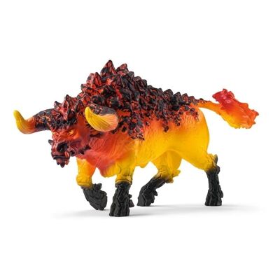 SCHLEICH Eldrador Creatures Fire Bull Toy Figure, da 7 a 12 anni, multicolore (42493)