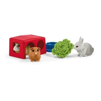 SCHLEICH Farm World Clapier pour lapin et cochon d'Inde, 3 à 8 ans, Multicolore (42500) 2